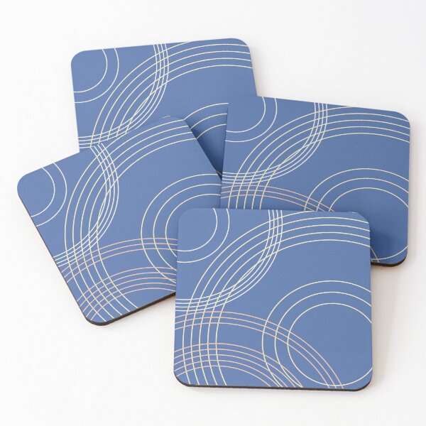 Item preview, Circles on blue background designed and sold by KMA Home Design.