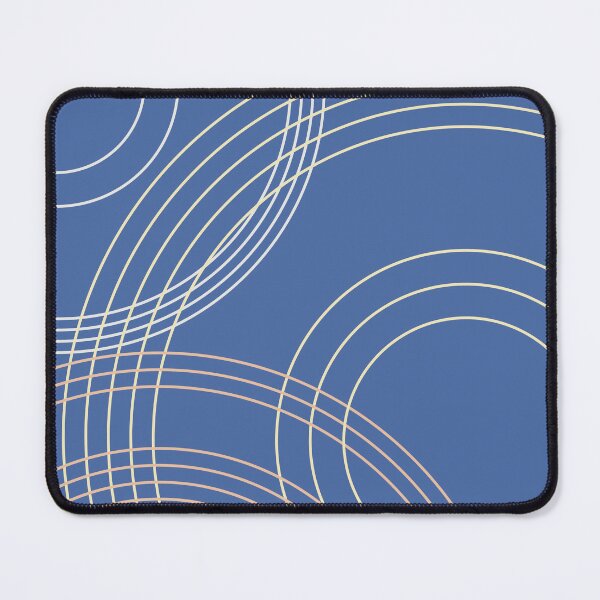 Item preview, Circles on blue background designed and sold by KMA Home Design.