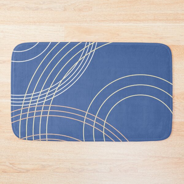 Item preview, Circles on blue background designed and sold by KMA Home Design.