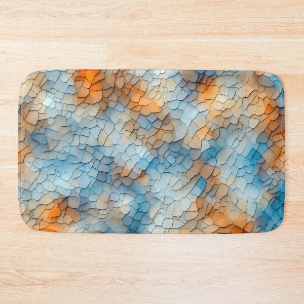Item preview, Abstract Mosaic Pattern with Warm and Cool Tones designed and sold by Rostislav Bouda.