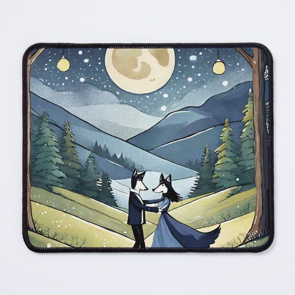 Item preview, Whimsical Wolf Woodland Waltz designed and sold by omerfdln34.