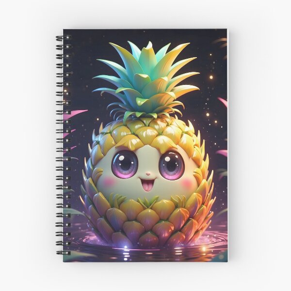 Item preview, Cosmic Pineapple Paradise - Cute Kawaii Fruit designed and sold by MerchshopNL.