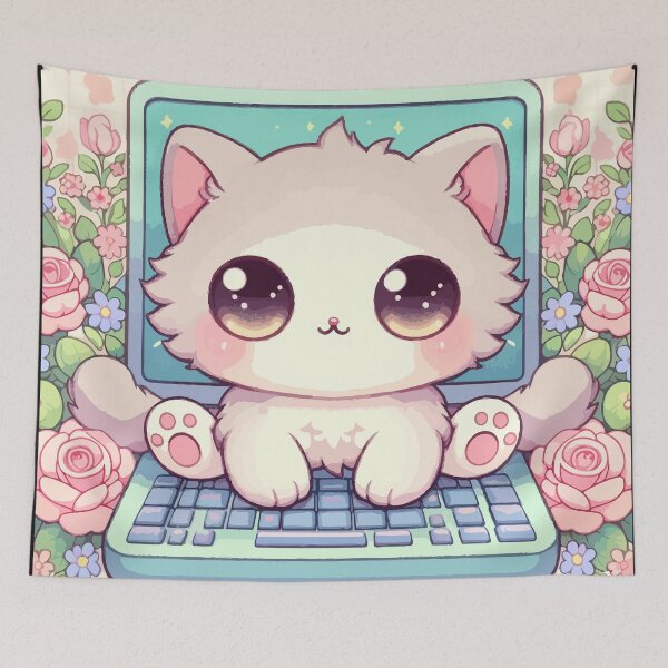 Item preview, The Keyboardist Cat: Master of Productivity designed and sold by Gacram.