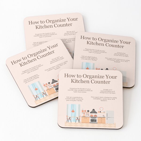 Item preview, How to Organize Your Kitchen Counter designed and sold by TFHStore.