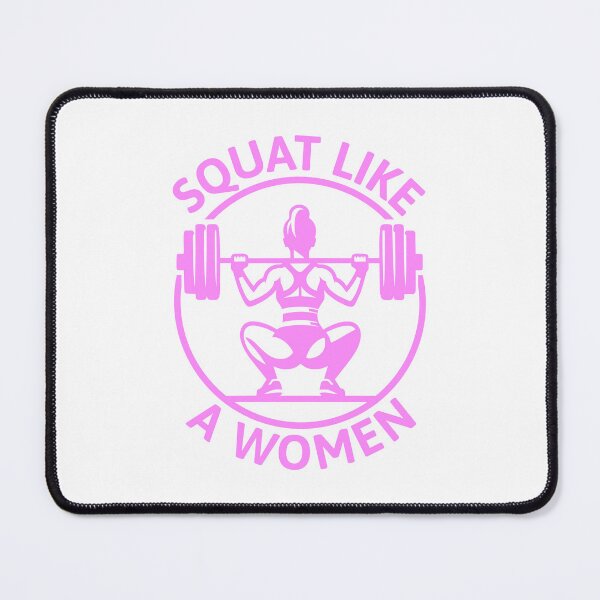 Item preview, Squat Like A Women! Pink Gym Girlie Squatting designed and sold by PMCreative.