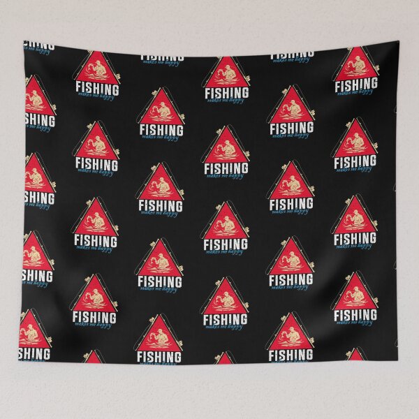 Item preview, FISHING MAKES ME HAPPY designed and sold by marfanna.
