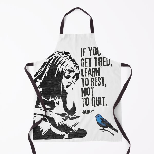 Item preview, Banksy Inspired Girl Sitting Looking at a Blue Bird designed and sold by Heather  Wheeler.