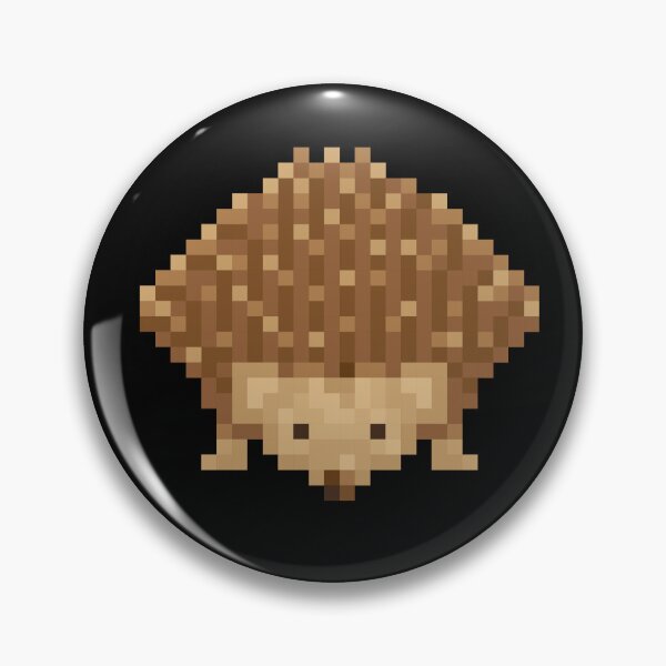 Artikelvorschau, Schützende Pixel-Igelfigur (schwarz) für das PINit-Brettspiel entworfen und verkauft von D-Vogt-Grafik.