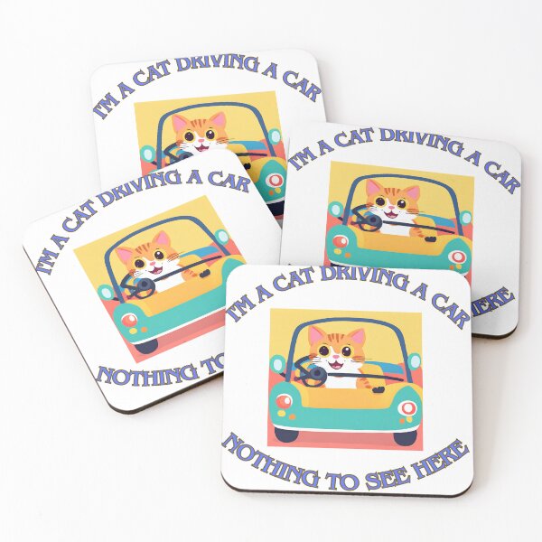 Item preview, I'm a cat driving a car 8 designed and sold by LorenzoArtZa.