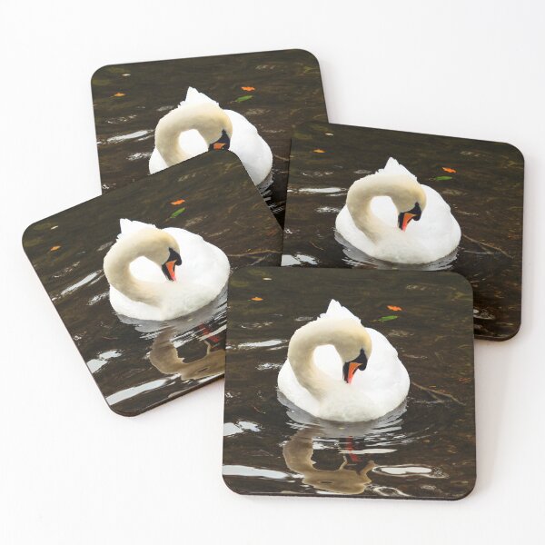 Item preview, White Mute Swan Preening the Feathers designed and sold by Dorset Girl.