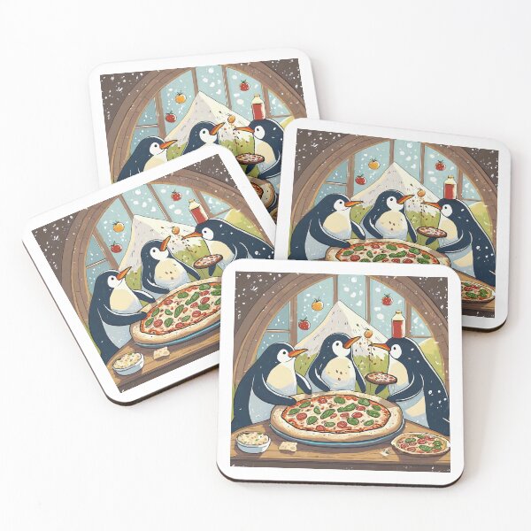 Artikelvorschau, Pinguin-Pizza-Party entworfen und verkauft von omerfdln34.