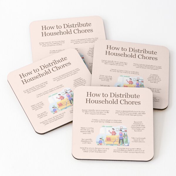 Item preview, How to Distribute Household Chores designed and sold by TheFocusedShop.