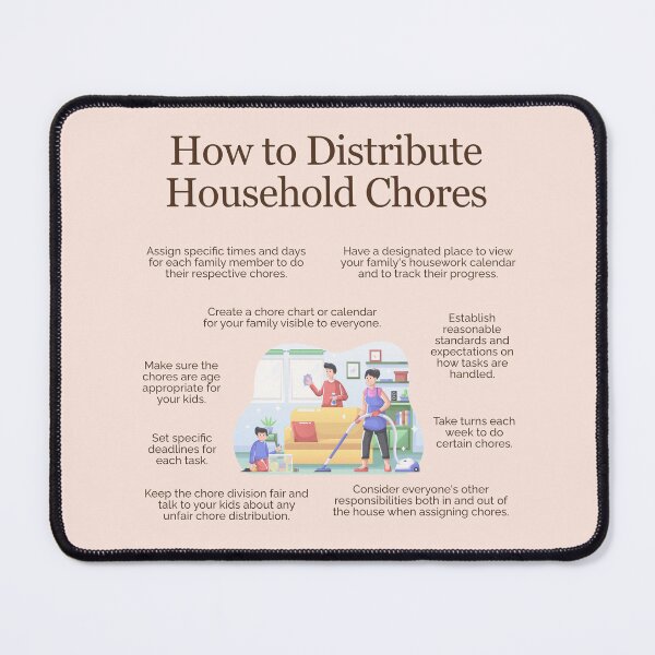 Item preview, How to Distribute Household Chores designed and sold by TheFocusedShop.