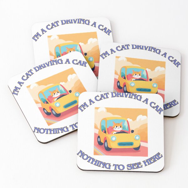 Item preview, I'm a cat driving a car 9 designed and sold by LorenzoArtZa.
