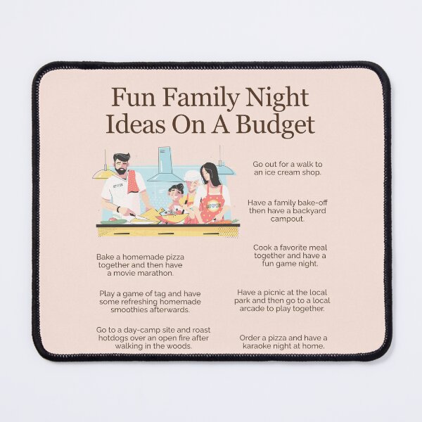 Item preview, Fun Family Night Ideas on a Budget designed and sold by TheFocusedShop.
