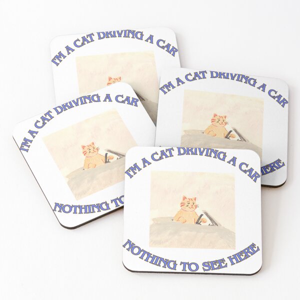 Item preview, I'm a cat driving a car 10 designed and sold by LorenzoArtZa.