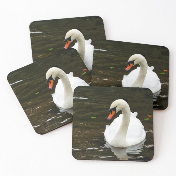 Item preview, White Mute Swan Swimming on the River designed and sold by Dorset Girl.