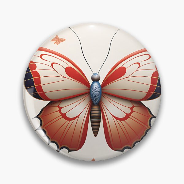 Item preview, A Chinese moon butterfly in flight, with delicate wings and traditional Chinese designs designed and sold by IAmagineFR.