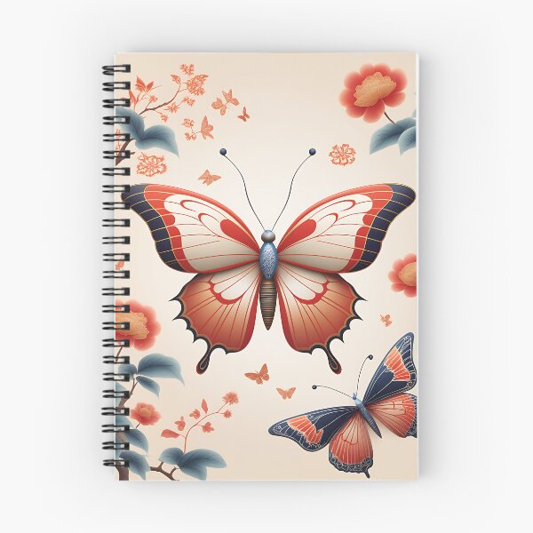 Item preview, A Chinese moon butterfly in flight, with delicate wings and traditional Chinese designs designed and sold by IAmagineFR.