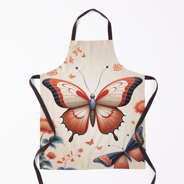 Item preview, A Chinese moon butterfly in flight, with delicate wings and traditional Chinese designs designed and sold by IAmagineFR.