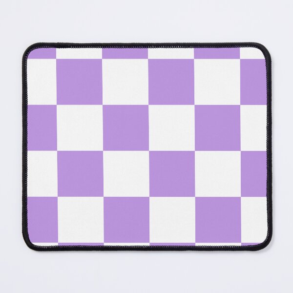 Item preview, Large Checkered - White and Light Violet designed and sold by JustPatterns2.