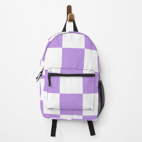 Item preview, Large Checkered - White and Light Violet designed and sold by JustPatterns2.