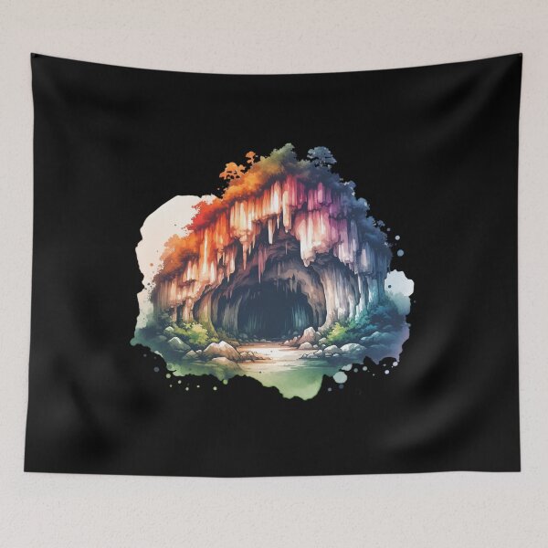 Item preview, Caver Climbing Watercolor Caving Caver Man Spelunkers Gift Adventure  designed and sold by HosvPrint .s.