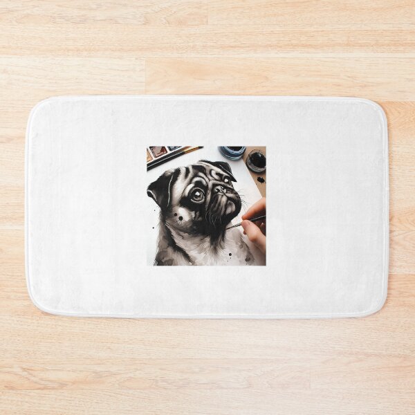 Item preview, Cartoon Pug Bliss designed and sold by PawspectCreate.