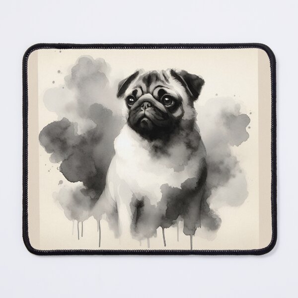 Artikelvorschau, Pug's Playful Gaze entworfen und verkauft von PawspectCreate.