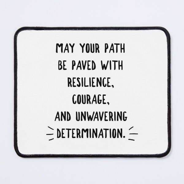 Item preview, Path of Resilience: Forge Ahead with Courage - Motivational Quote designed and sold by Soaring Eagle.