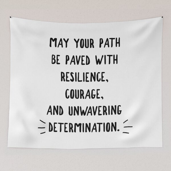 Item preview, Path of Resilience: Forge Ahead with Courage - Motivational Quote designed and sold by Soaring Eagle.