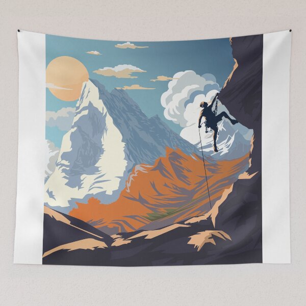 Item preview, Vintage Rock Climbing Bouldering  designed and sold by supriyo-art.