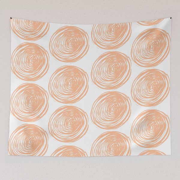 Item preview, Peach fuzz abstract circles  designed and sold by Erinelyse827.