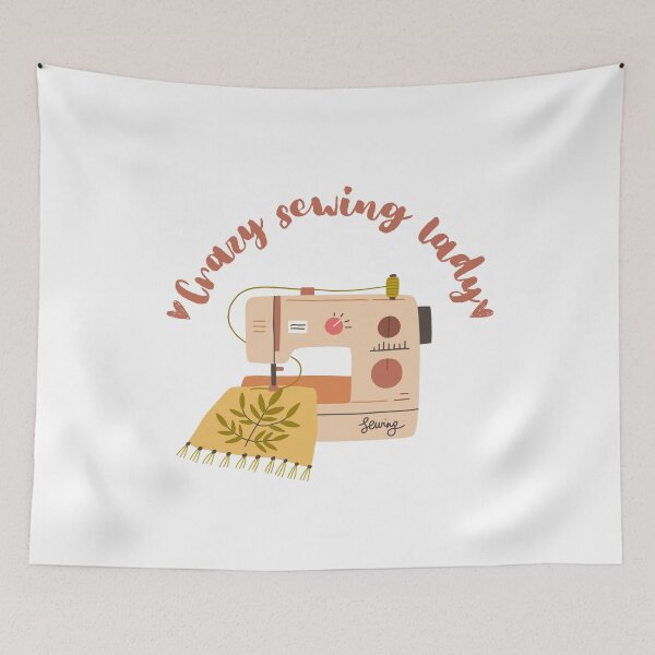 Item preview, Crazy Sewing lady Motivation Inspiration designed and sold by AestHenni17.