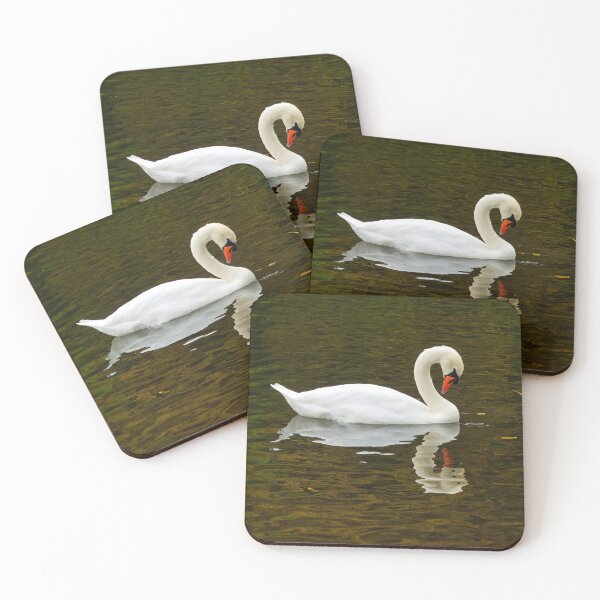 Item preview, White Mute Swan Swimming on the River designed and sold by Dorset Girl.