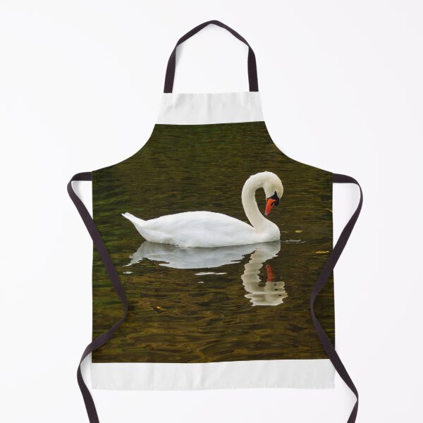 Item preview, White Mute Swan Swimming on the River designed and sold by Dorset Girl.