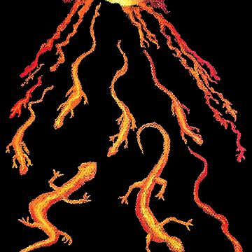 Artwork thumbnail, Lava Lizards by Suzebilia