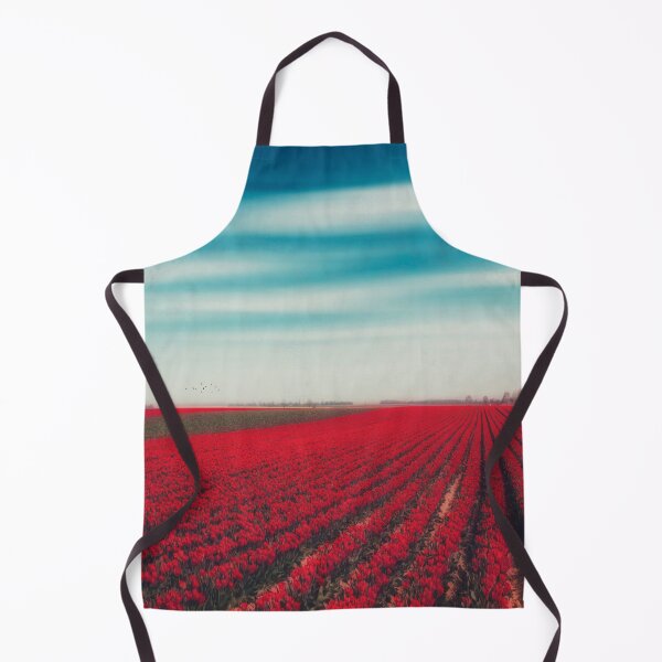 Item preview, 1000001 TULIPS - Field with rows of red tulips designed and sold by Dyrk Wyst Redbubble Shop.