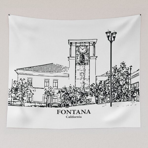 Item preview, Fontana - California designed and sold by Lakeric Cityscapes.