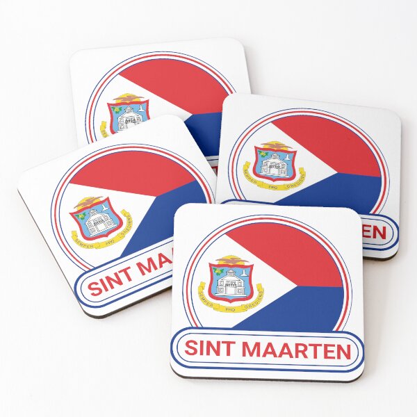 Item preview, Sint Maarten Country Badge - Sint Maarten Flag designed and sold by chrisrivait.