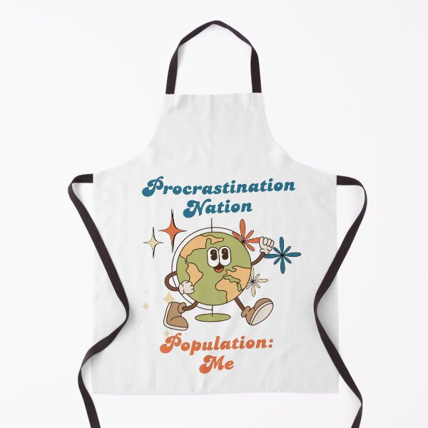 Item preview, Procrastination Nation! Funny Anxiety Retro Design designed and sold by stumblingdesign.