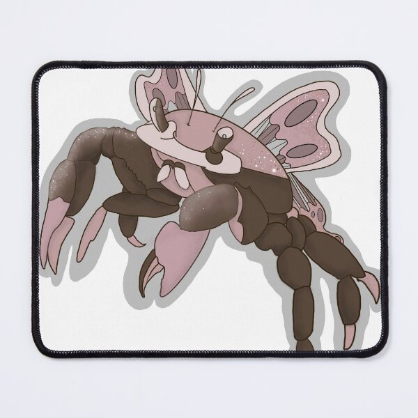 Item preview, Glittery Pink Crab with wings designed and sold by estrogynia.