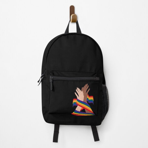 Item preview, LGBTQ+ Black and White Arms with the Rainbow Flag designed and sold by My Kind of Mood.