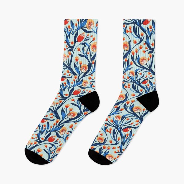 Item preview, Abstract Red Buds & Blue Vines designed and sold by Alfredus.