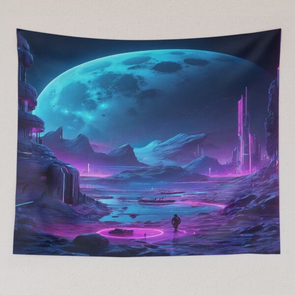 Item preview, A mysterious lunar landscape. designed and sold by Cherryblossom50.