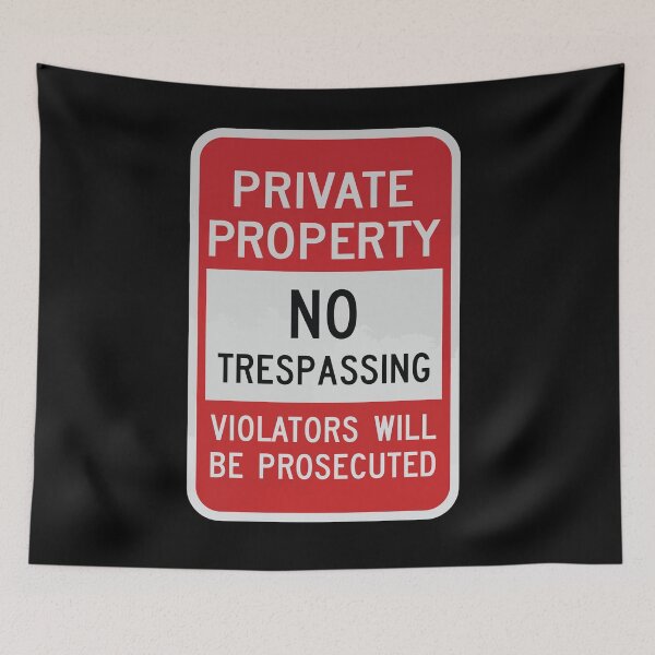 Item preview, Violators Prosecuted No Trespassing Sign Private Property No Trespassing Violators Will Be Prosecuted designed and sold by InspireSticker.