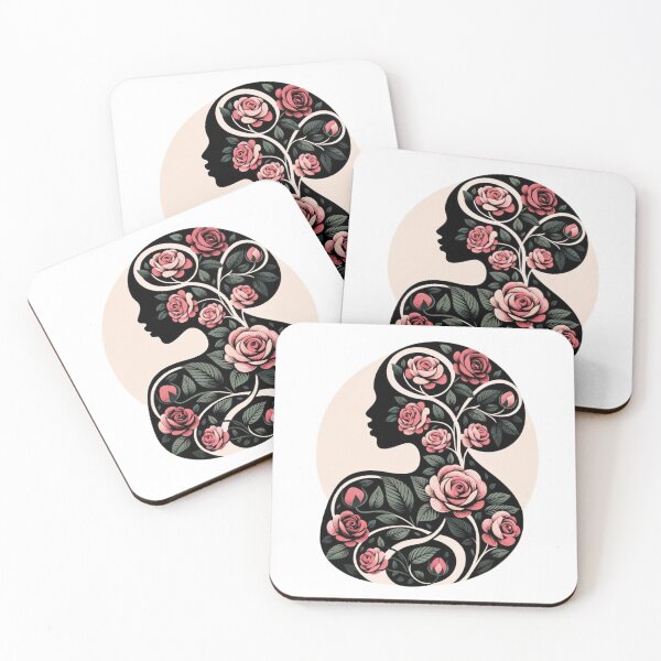 Item preview, Women with flowers abstract art designed and sold by Esmilna Castillo.
