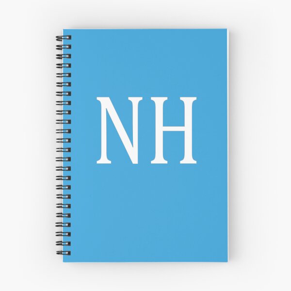 Item preview, NH Initials Monogram Elegant White Letters designed and sold by Jeallan Designs.