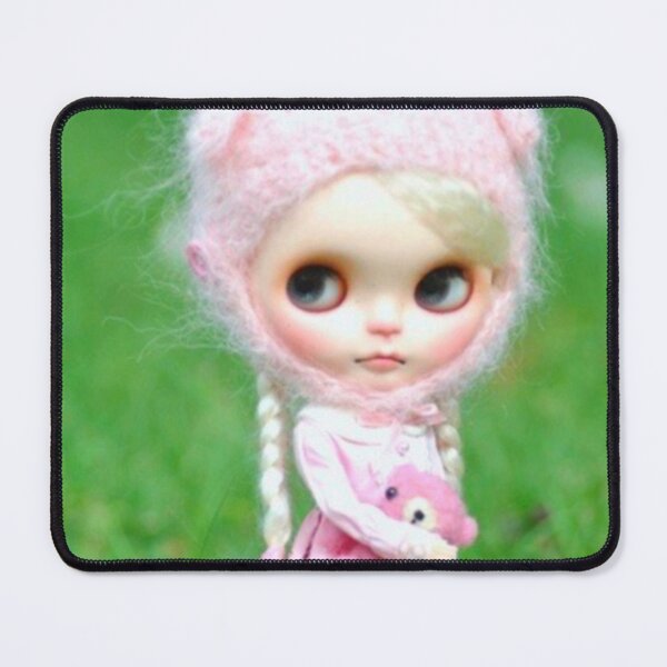 Item preview, Grass pink bear Blythe doll designed and sold by prettyuglyangel.