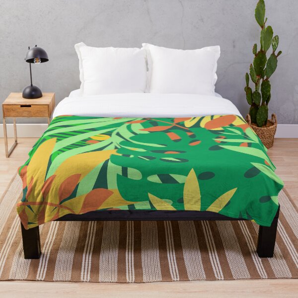 Item preview, Abstract Tropical Jungle Plants Print Motif designed and sold by GraphicAlchemy.